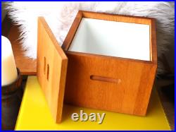 Rare Mid-Century Modern ddc Design Dynamics Corporation Wood Ice Bucket