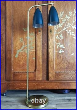 Rare Mid Century Nordic Modern 1948 GRETA GROSSMAN Green & Gold FLOOR LAMP