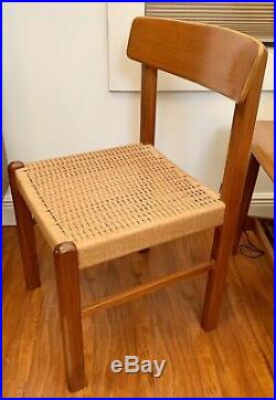 Rare Mid Century Wegner Mobler Arm Chair Danish Teak Dining Wood Sweden