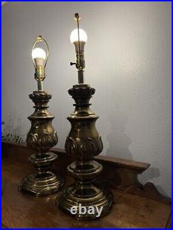 Rare Mid-Century bronze table lamp 27 inches tall