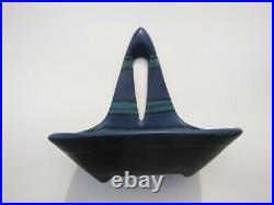 Rare Mid-Century modern Glidden wall pocket / bowl Blue Mesa Designer Fong Chow