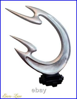 Rare Mid-century Modern Large Abstract Silver Flying Fire Sculpture Brancusi