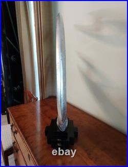 Rare Mid-century Modern Large Abstract Silver Flying Fire Sculpture Brancusi