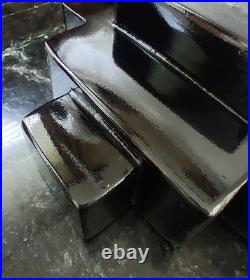 Rare Mid-century Modern Large Abstract Silver Flying Fire Sculpture Brancusi