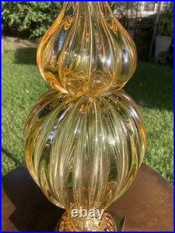 Rare Mid-century Modern Marbro Lamp Champagne Colored. Gorgeous