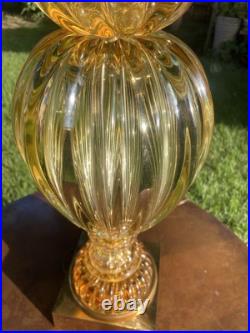 Rare Mid-century Modern Marbro Lamp Champagne Colored. Gorgeous