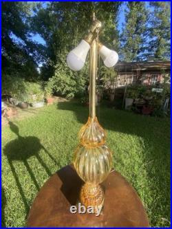 Rare Mid-century Modern Marbro Lamp Champagne Colored. Gorgeous
