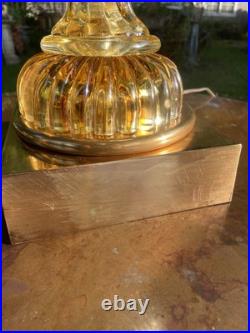 Rare Mid-century Modern Marbro Lamp Champagne Colored. Gorgeous