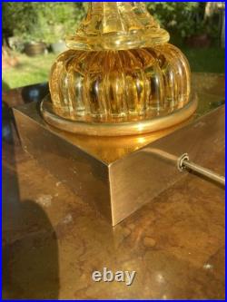 Rare Mid-century Modern Marbro Lamp Champagne Colored. Gorgeous