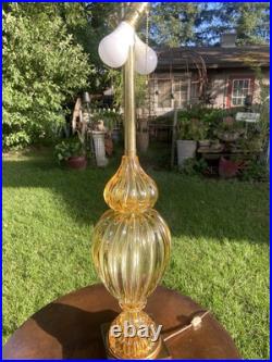 Rare Mid-century Modern Marbro Lamp Champagne Colored. Gorgeous