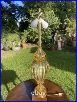 Rare Mid-century Modern Marbro Lamp Champagne Colored. Gorgeous