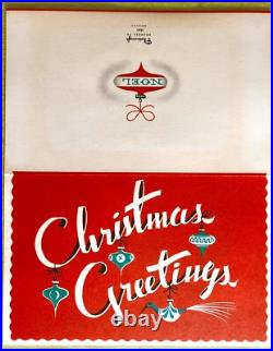 Rare Midcentury Modern Christmas Card Unused and Unfolded