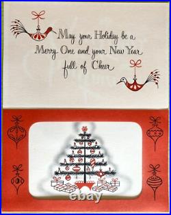 Rare Midcentury Modern Christmas Card Unused and Unfolded