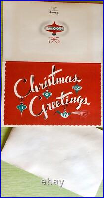 Rare Midcentury Modern Christmas Card Unused and Unfolded