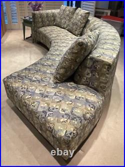 Rare Midcentury Modern Sofa 60's Retro Style Vintage Couch Newly Upholstered LA Rare Midcentury Modern Sofa 60's Retro Style Vintage Couch Newly Upholstered LA