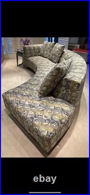 Rare Midcentury Modern Sofa 60's Retro Style Vintage Couch Newly Upholstered LA Rare Midcentury Modern Sofa 60's Retro Style Vintage Couch Newly Upholstered LA