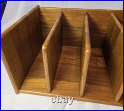 Rare Nordisk Andels Eksport Danish Modern MCM Teak Wood Desk Organizer Denmark Rare Nordisk Andels Eksport Danish Modern MCM Teak Wood Desk Organizer Denmark