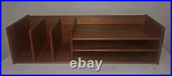 Rare Nordisk Andels Eksport Danish Modern MCM Teak Wood Desk Organizer Denmark