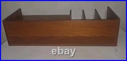 Rare Nordisk Andels Eksport Danish Modern MCM Teak Wood Desk Organizer Denmark