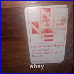 Rare Nordisk Andels Eksport Danish Modern MCM Teak Wood Desk Organizer Denmark