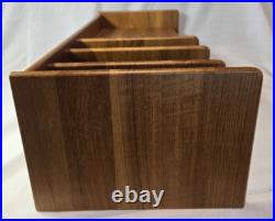 Rare Nordisk Andels Eksport Danish Modern MCM Teak Wood Desk Organizer Denmark Rare Nordisk Andels Eksport Danish Modern MCM Teak Wood Desk Organizer Denmark