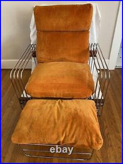 Rare Original Heinz Meier For Landes Ascona Lounge Chair And Ottoman. 1965 La