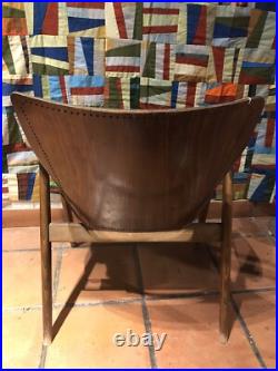 Rare Original Mid Century Modern Niko Kralj Beech Captain's Chair Lupina Label