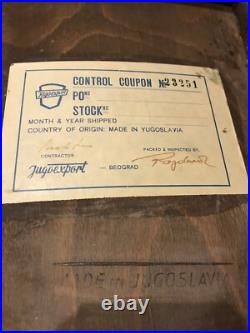 Rare Original Mid Century Modern Niko Kralj Beech Captain's Chair Lupina Label