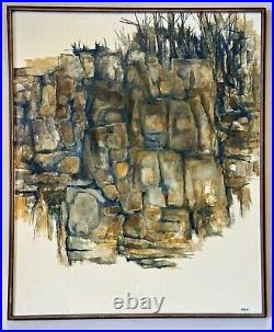 Rare Original Signed Painting by Bucci Iconic 1960's Mid Century Modern Art Rare Original Signed Painting by Bucci Iconic 1960's Mid Century Modern Art