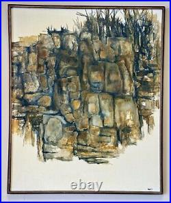 Rare Original Signed Painting by Bucci Iconic 1960's Mid Century Modern Art Rare Original Signed Painting by Bucci Iconic 1960's Mid Century Modern Art