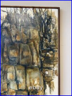 Rare Original Signed Painting by Bucci Iconic 1960's Mid Century Modern Art Rare Original Signed Painting by Bucci Iconic 1960's Mid Century Modern Art