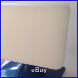 Rare Original Vintage Frosted Square Glass Shade Laurel Lamp Mid Century Modern