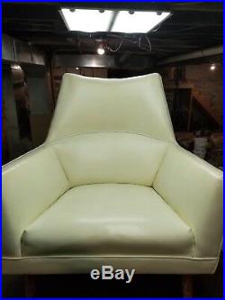 Rare PAUL McCOBB Squirm Lounge Chair Mid Century Modern Vinyl Upholstery