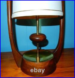 Rare Pair Modeline Circa 1960's Mid-century Modern Table Lamps 5vh64e Modeline