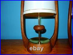 Rare Pair Modeline Circa 1960's Mid-century Modern Table Lamps 5vh64e Modeline