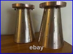 Rare Pair Vintage Ceiling Light Lamp Fixture mid-century sputnik eames atomic