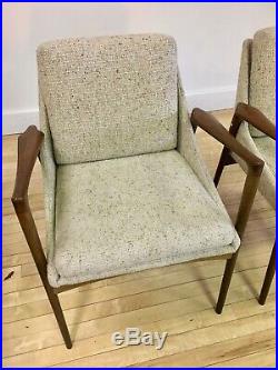 Rare Pair of Ib Kofod Larsen Occasional Chairs for Selig Mid-century Mod MCM 2