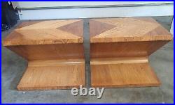 Rare Pair of Lane Z End Tables style 1047 95