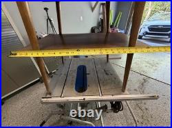 Rare Pair of Mersman 7518 Mid-Century Modern Wood Tables with Storage Shelf