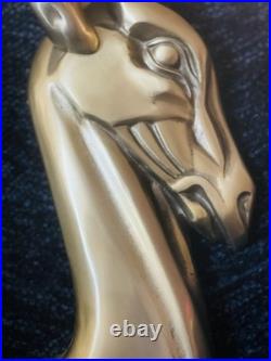 Rare Pendergrast MCM Mid Century Modern Metal Gazelle Wall Sculpture