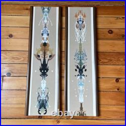 Rare Peter Pepper Products Woodwall Decor Rorschach Mid Century Modern Vintage