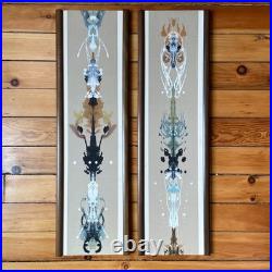 Rare Peter Pepper Products Woodwall Decor Rorschach Mid Century Modern Vintage