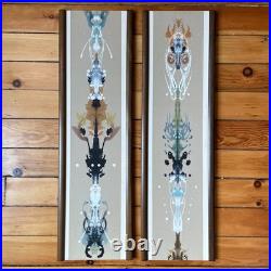 Rare Peter Pepper Products Woodwall Decor Rorschach Mid Century Modern Vintage