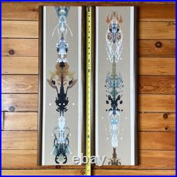 Rare Peter Pepper Products Woodwall Decor Rorschach Mid Century Modern Vintage