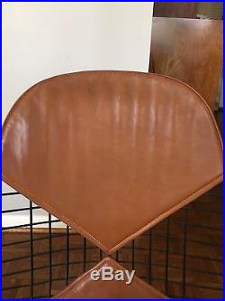 Rare Pkw 2 Chair Charles Ray Eames Herman Miller Bikini Dowel Wire Leather Knoll
