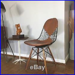 Rare Pkw 2 Chair Charles Ray Eames Herman Miller Bikini Dowel Wire Leather Knoll