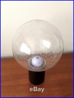 Rare Raak Large Bubble Glass Globe Table Lamp Mid Century Modern Space Age