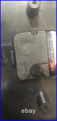 Rare Robert Abbey Mid Century Modern Sunburst Wall Clock Stained Glass 14 WORKS