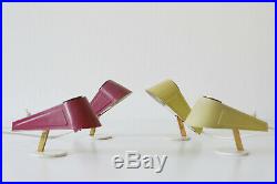 Rare SET of FOUR Mid Century Modern BRASS'Sparrow' SIDE TABLE LAMPS, 1950s