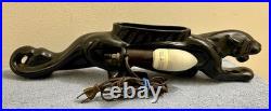 Rare Scarce Authentic 1950's Mid Century Modern Black Panther TV Lamp
